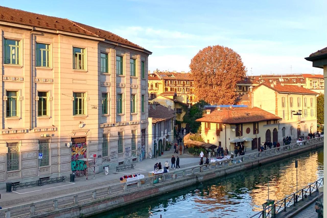 Canal View Historical Apartment Milano Esterno foto
